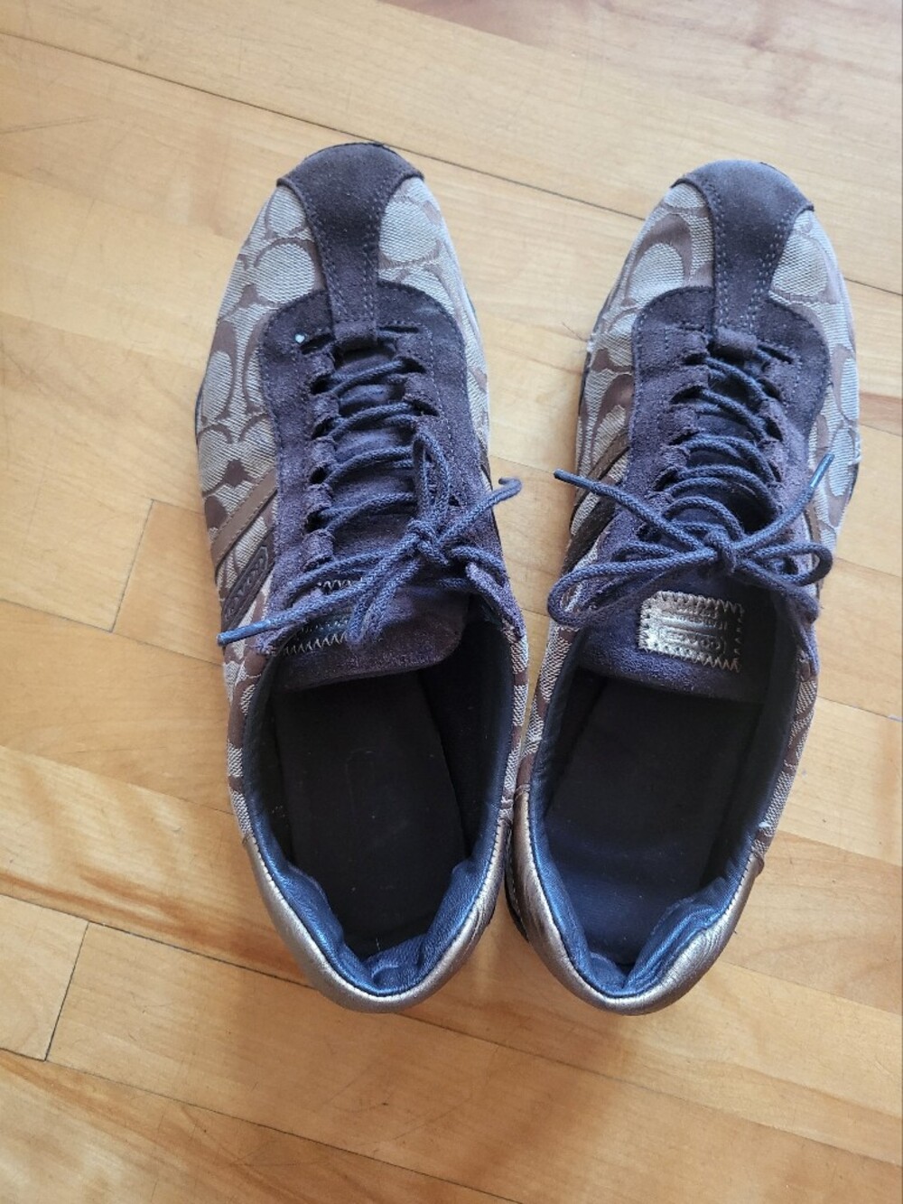 Coach Brown Logo-Print Women's Sneakers